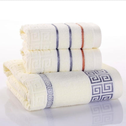 Three-piece cotton towel set