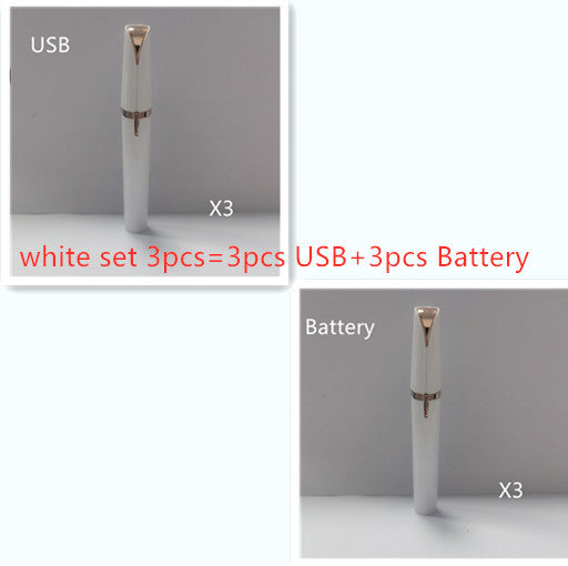 Mini Electric Eyebrow Trimmer | Painless Lipstick-Style Brows Shaver with LED Light | 18K Gold-Plated Hypoallergenic Head | Portable Precision Hair Remover for Women | Safe Daily Eyebrow Epilator - Health & Beauty > Personal Care > Shaving & Grooming > Hair Removal > Epilators