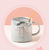 Practical Souvenirs | Graduation Gift Set | Marbled Cup With Gold Spoon | Ideal Graduation Gift | Doll Gift Box -