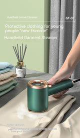 | Garment Steamer | 33W Portable | Titanium Panel | Travel Wrinkle Removal -