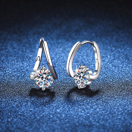 S925 Silver Moissanite Affordable Luxury Earrings