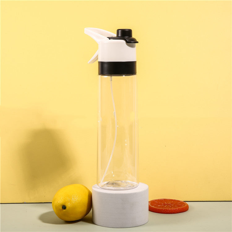 Large Capacity Spray Water Bottle | Leakproof Sports & Fitness Cup for Girls | Portable Travel Drinkware with Handle Strap | Wide-Mouth BPA-Free Plastic - Home & Garden > Kitchen & Dining > Food & Beverage Carriers > Water Bottles