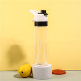 Large Capacity Spray Water Bottle | Leakproof Sports & Fitness Cup for Girls | Portable Travel Drinkware with Handle Strap | Wide-Mouth BPA-Free Plastic - Home & Garden > Kitchen & Dining > Food & Beverage Carriers > Water Bottles