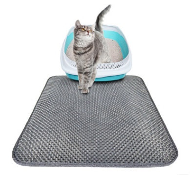 Honeycomb Cat Litter Mat | Waterproof Double-Layer Trap Pad | EVA Foam Urine-Proof Beehive Design | Easy-Clean Litter Catcher for Cats | S M L Sizes - Animals & Pet Supplies > Pet Supplies > Cat Supplies > Cat Litter > Cat Litter Box Mats