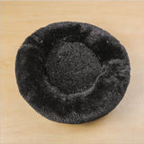 Calming Donut Dog Bed for Small & Large Pets | Round Plush Anti-Anxiety Pet Nest | Soft Vegan Fur Cat & Puppy Bed | Warm Self-Heating Cushion | 40–120cm - Animals & Pet Supplies > Pet Supplies > Pet Beds > Donuts