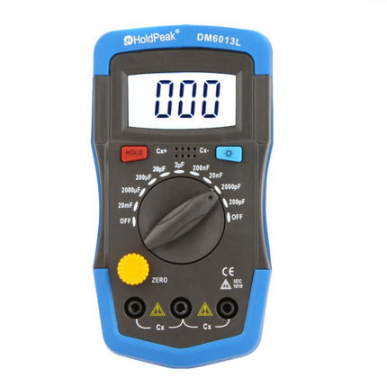 Capacitance and inductance meter backlight display