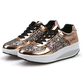 Sequin | Women's Sneakers | Vulcanized Sole | Keeps Warm | Black | Easy On and Off -