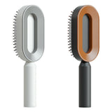 Self-Cleaning Hair Brush for Women | One-Click Cleaning Detangling Comb | 3D Air Cushion Scalp Massage Brush | Anti-Static, No-Pull Hairbrush | Pain-Free Detangling for All Hair Types | Optional Wall-Mounted Storage - Health & Beauty > Personal Care > Hair Care > Hair Styling Tools > Combs & Brushes > Paddle Hairbrushes