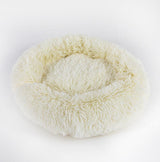 Calming Donut Dog Bed for Small & Large Pets | Round Plush Anti-Anxiety Pet Nest | Soft Vegan Fur Cat & Puppy Bed | Warm Self-Heating Cushion | 40–120cm - Animals & Pet Supplies > Pet Supplies > Pet Beds > Donuts