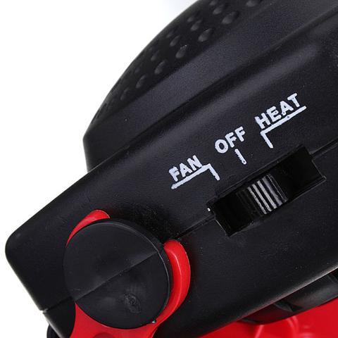 Auto Breeze | Windshield Defroster | 12V Heating And Cooling | Car Mount | Black Red | Fast Defrost For Visibility -