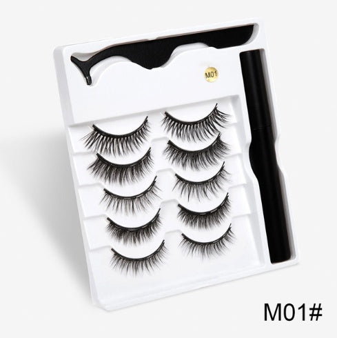 Magnetic False Eyelashes | Fashion Cotton Stem Lash Pair | Lightweight Chemical Fiber Lashes | Reusable Natural Look Magnetic Eyelash Set | Easy Wear & Comfortable Fit - Health & Beauty > Personal Care > Cosmetics > Makeup > Eye Makeup > False Eyelashes