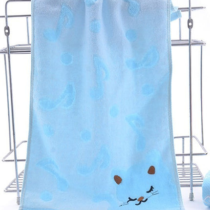 Bamboo Fiber Kitten Face Bath Towels