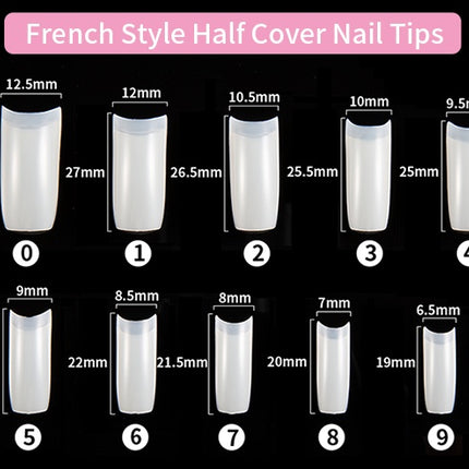 500 French nails