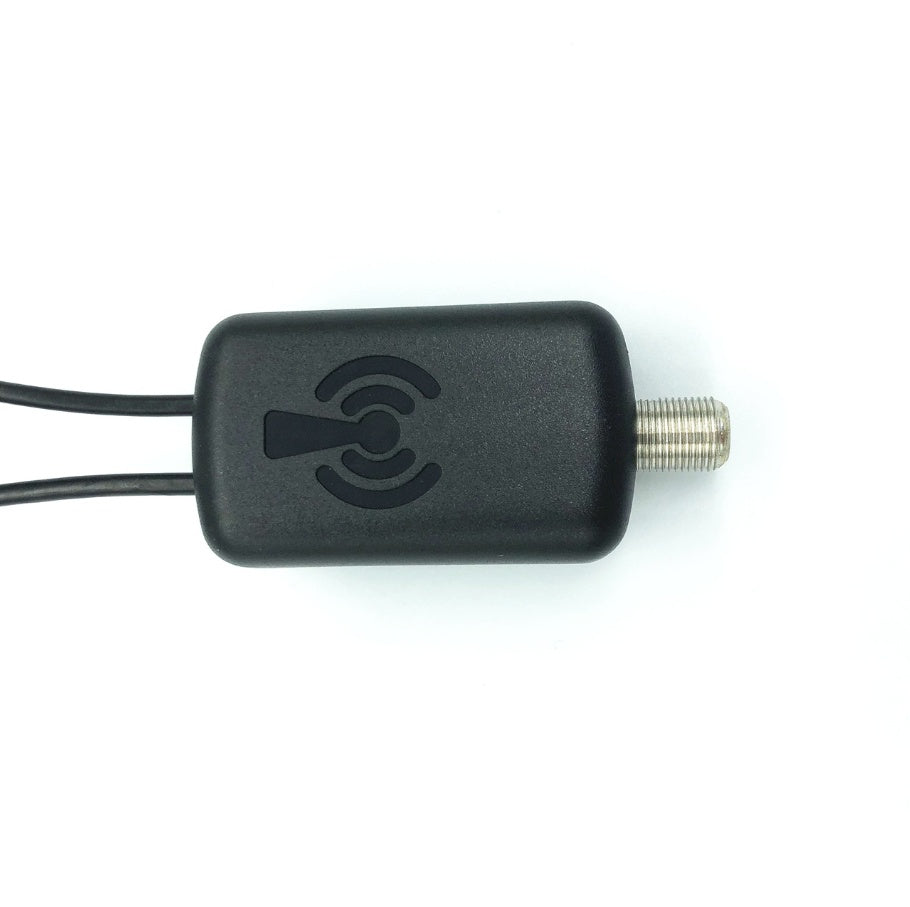 SignalBoost | HDTV Antenna Amplifier | Low Noise | Easy Install | Black | Boosts Channel Range and Clarity -