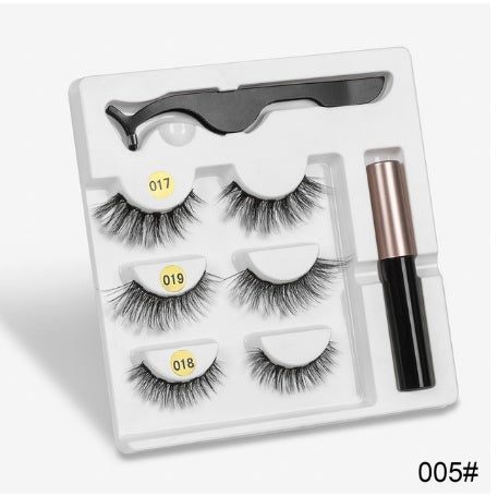 Magnetic False Eyelashes | Fashion Cotton Stem Lash Pair | Lightweight Chemical Fiber Lashes | Reusable Natural Look Magnetic Eyelash Set | Easy Wear & Comfortable Fit - Health & Beauty > Personal Care > Cosmetics > Makeup > Eye Makeup > False Eyelashes