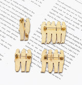 Good Sister | Brooch | Geometric Alloy Design | Unisex Jewelry For Everyday Wear | Durable Accessory Gift -