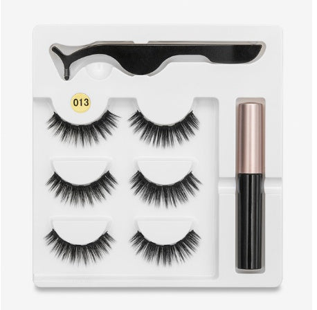 Magnetic False Eyelashes | Fashion Cotton Stem Lash Pair | Lightweight Chemical Fiber Lashes | Reusable Natural Look Magnetic Eyelash Set | Easy Wear & Comfortable Fit - Health & Beauty > Personal Care > Cosmetics > Makeup > Eye Makeup > False Eyelashes
