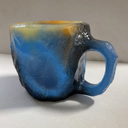 400ml Resin Mineral Crystal Coffee Mugs With Handles Elegant Fake Mineral Crystal Cup For Workplace Home Decor Christmas Gift Kitchen Gadgets