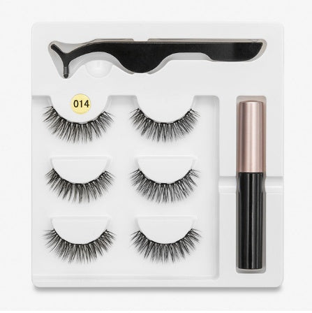 Magnetic False Eyelashes | Fashion Cotton Stem Lash Pair | Lightweight Chemical Fiber Lashes | Reusable Natural Look Magnetic Eyelash Set | Easy Wear & Comfortable Fit - Health & Beauty > Personal Care > Cosmetics > Makeup > Eye Makeup > False Eyelashes