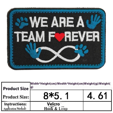 Pet Dog Accessories Embroidered Velcro New Pet Clothing Decorative Sticker Computer Embroidery Chapter