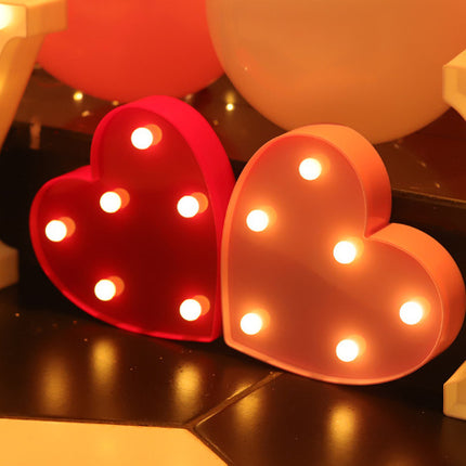 Luminous LED Letter Number Night Light English Alphabet Number Battery Lamp Romantic Wedding Christmas Party Decoration