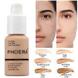 Matte Liquid Foundation | Explosive Press-Type Oil Control Concealer Cream | Natural Color Full-Coverage Makeup | Waterproof, Long-Lasting, Pore-Smoothing Brightening Foundation - Health & Beauty > Personal Care > Cosmetics > Makeup > Face Makeup > Foundations & Concealers