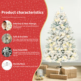 EverSnow | Vinyl Snow Tree | Window Display | Metal Stand | Snow Covered | Festive Seasonal Charm -
