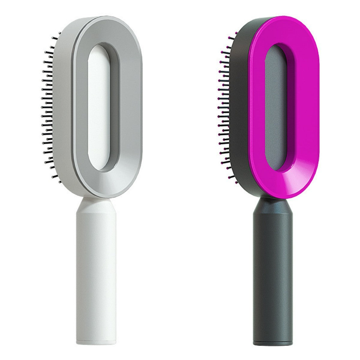 Self-Cleaning Hair Brush for Women | One-Click Cleaning Detangling Comb | 3D Air Cushion Scalp Massage Brush | Anti-Static, No-Pull Hairbrush | Pain-Free Detangling for All Hair Types | Optional Wall-Mounted Storage - Health & Beauty > Personal Care > Hair Care > Hair Styling Tools > Combs & Brushes > Paddle Hairbrushes