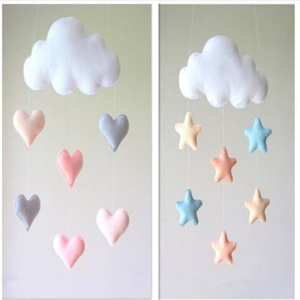 Nordic star cloud DIY hanging wall decorations baby bedroom photography accessories christmas best decor gift baby Mobile hanger ornament