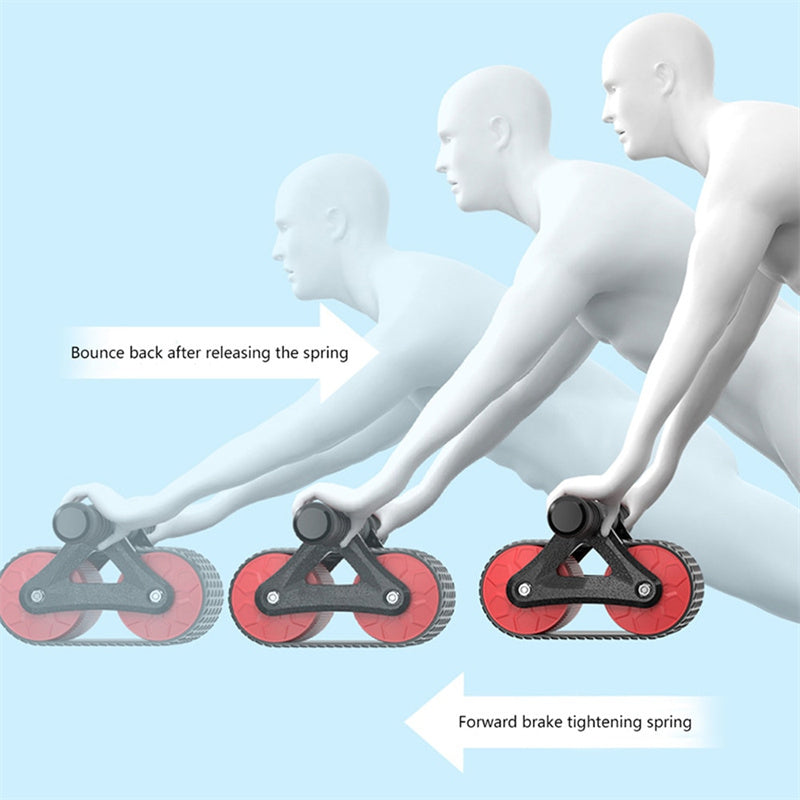 PeakFlex | Double Wheel Ab Roller | Dual Wheel Design | Comfort Grip Handle | Strengthens Abs And Core At Home -