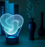 LumaGlow | 3D LED Night Light | Touch RGB Colorful | Soothing Sleep Ambience | Colorful Acrylic | Ideal Gift -