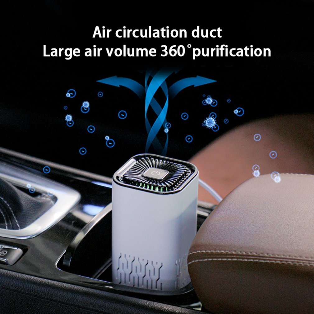 AirPure | Car Air Purifier | Portable Negative Ion Generator | Removes Formaldehyde and Odor | Freshens Car Interior -
