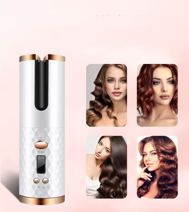 Conair | Automatic Hair Curler | Rechargeable Cordless | Lcd Display | Portable Salon Curls Anywhere -