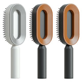 Self-Cleaning Hair Brush for Women | One-Click Cleaning Detangling Comb | 3D Air Cushion Scalp Massage Brush | Anti-Static, No-Pull Hairbrush | Pain-Free Detangling for All Hair Types | Optional Wall-Mounted Storage - Health & Beauty > Personal Care > Hair Care > Hair Styling Tools > Combs & Brushes > Paddle Hairbrushes