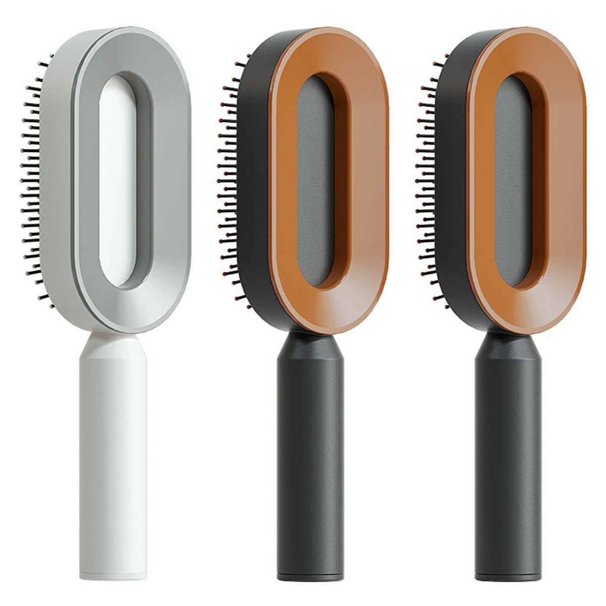 Self-Cleaning Hair Brush for Women | One-Click Cleaning Detangling Comb | 3D Air Cushion Scalp Massage Brush | Anti-Static, No-Pull Hairbrush | Pain-Free Detangling for All Hair Types | Optional Wall-Mounted Storage - Health & Beauty > Personal Care > Hair Care > Hair Styling Tools > Combs & Brushes > Paddle Hairbrushes