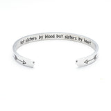 Good Sister | Lettering Bracelet | Laser Engraved Message | Stainless Steel Durability | Unisex Design -