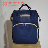 USB Charging Mommy Backpack | Foldable Baby Bed Diaper Bag | Large Capacity Multi-Function Travel Nappy Bag | Waterproof Cationic Fabric | Portable Crib with Mattress | Organizer for Moms - Furniture > Baby & Toddler Furniture > Cribs & Toddler Beds > Travel Cribs