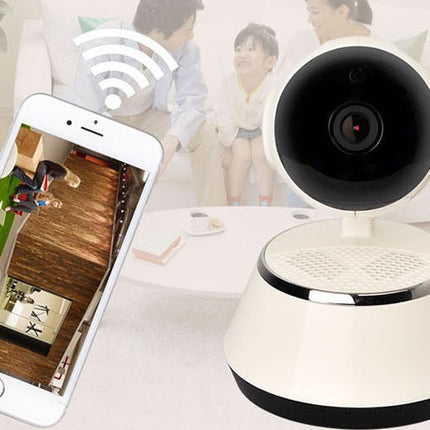 Wireless IP Camera WIFI 720P Home Security Cam Micro SD Slot Support Microphone & P2P Free APP ABS Plastic