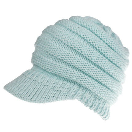 Women Ponytail Beanies Autumn Winter Hats Female Soft Knitting Caps Warm Ladies Skullies