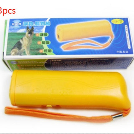 3-in-1 Anti Barking Dog Training Device Ultrasonic Dog Training Repeller  LED Flashlight