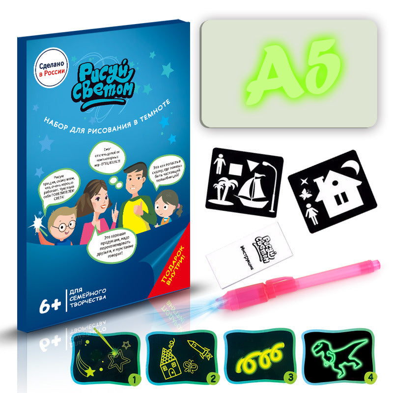 LuminaPlay | Light Drawing Pad | 3D Light Effects | Marker Included | Sparks Creativity -