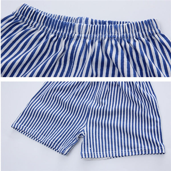 BabyJoy | Cartoon Baby Tee Set | Soft Cotton | Cartoon Animal Stripe | 80-100 cm | Everyday Wear -