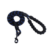 Reflective Dog Leash for Small Medium Large Dogs | Heavy-Duty Nylon Rope Lead with Soft Foam Handle | Anti-Slip Reflective Design | Zinc Alloy Hook | 1.5M Training & Walking Leash - Animals & Pet Supplies > Pet Supplies > Pet Leashes > Standard Leashes