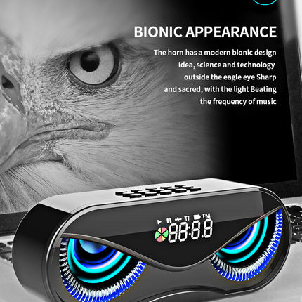 Colorful lights, dual speakers, digital buttons, song, Bluetooth speaker
