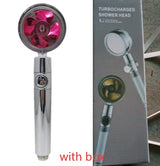 High-Pressure Water-Saving Shower Head | 360° Rotating Turbo Fan Spray Nozzle | ABS Pressurized Shower with Filter | Chrome Round Fixed Head - Hardware > Plumbing > Plumbing Fixture Hardware & Parts > Shower Parts > Shower Heads > Handheld Shower Heads