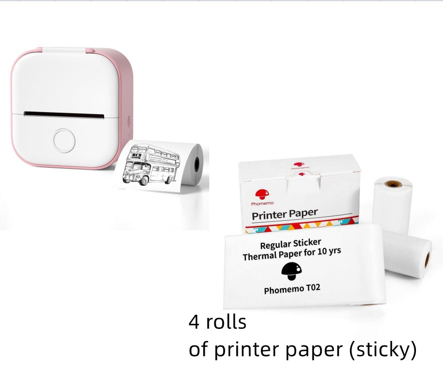 Phomemo | Mini Thermal Printer | Inkless Thermal Printing | Bluetooth Enabled | On The Go Labels And Photos -