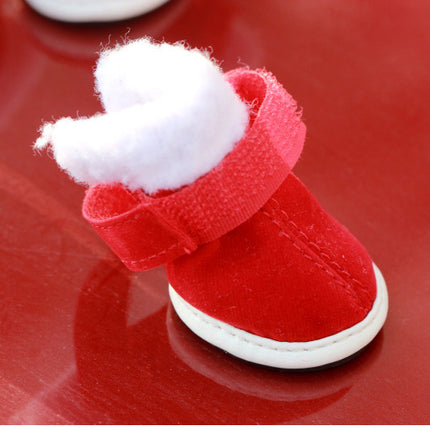 Pet christmas shoes