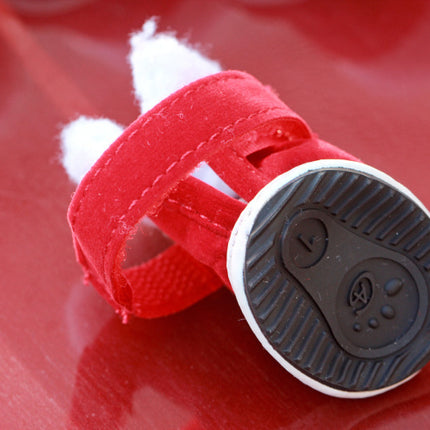 Pet christmas shoes