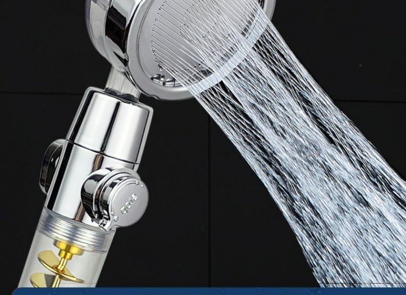 Internet Celebrity | Shower Head | Twin Turbo | Powerful Pressure | Blue | Multiple Modes -