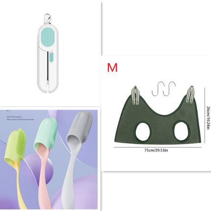 Dog And Cat Nail Clippers, Pet Nail Trimmers With LED Light, And Circular Cut-hole Cat Paw Cutter Dogs Nail Cutter Avoid Excessive Cutting